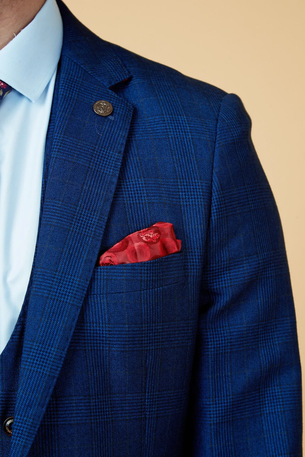 GEORGE - Royal Blue Check Blazer sold by Marc Darcy product image thumbnail 2