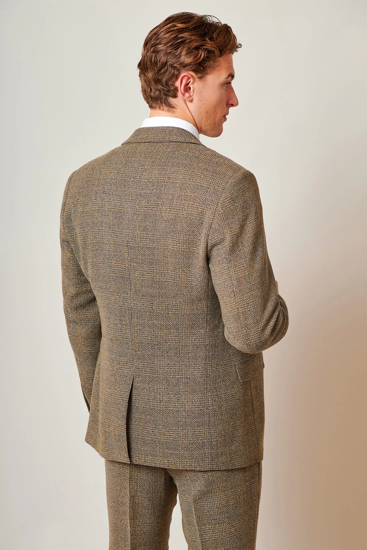 KRIS - Tan Tweed Two Piece Suit sold by Marc Darcy product image thumbnail 5
