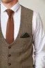 KRIS - Tan Tweed Waistcoat sold by Marc Darcy
