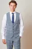 KRIS - Sky Blue Tweed Waistcoat sold by Marc Darcy