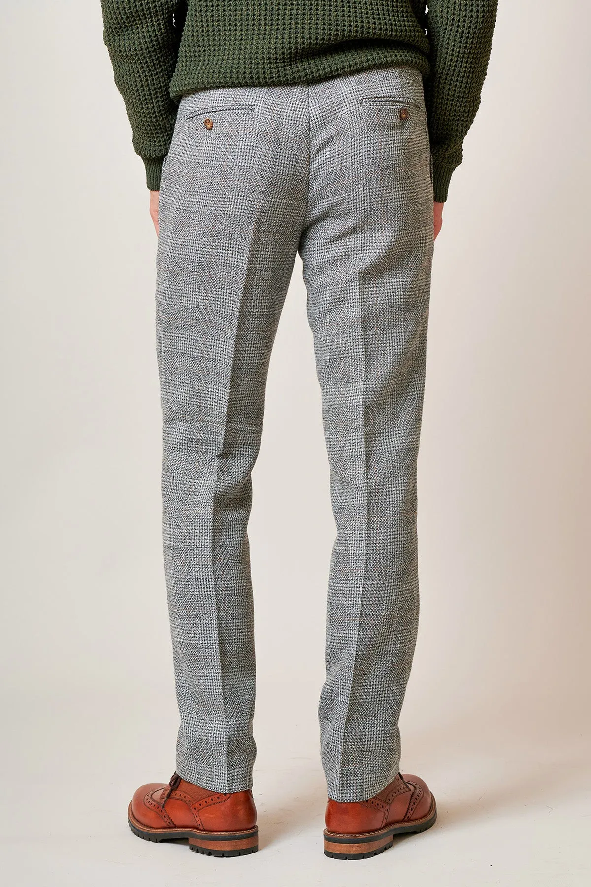 KRIS - Silver Grey Tweed Trousers sold by Marc Darcy product image thumbnail 2