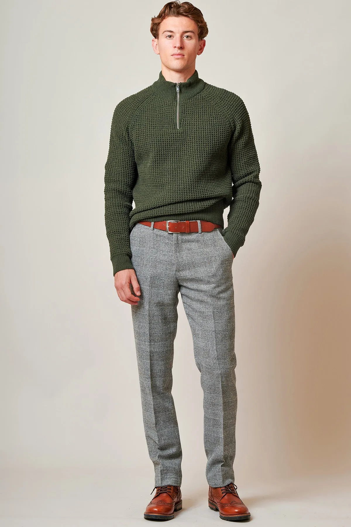 KRIS - Silver Grey Tweed Trousers sold by Marc Darcy product image thumbnail 3