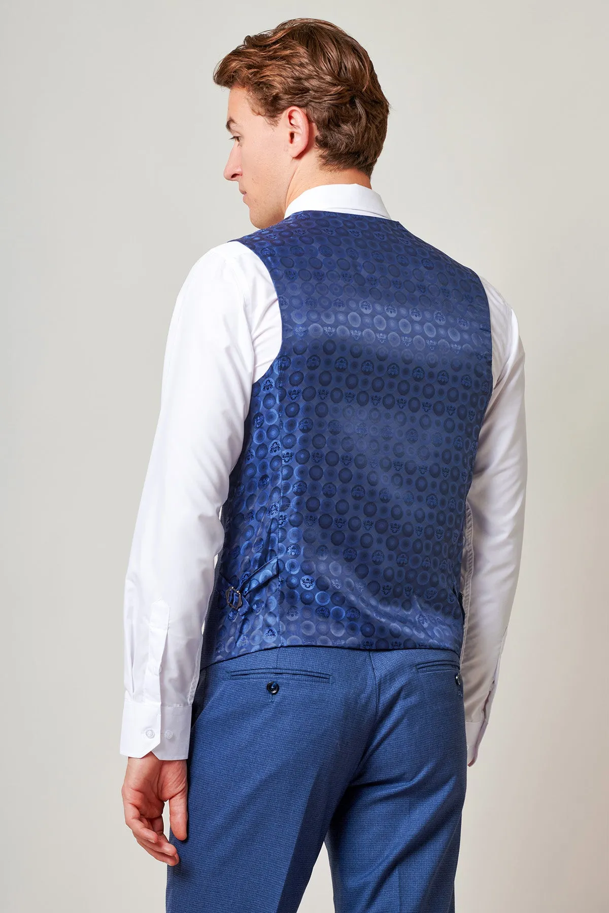 ASHLEY - Navy Blue Waistcoat sold by Marc Darcy product image thumbnail 3