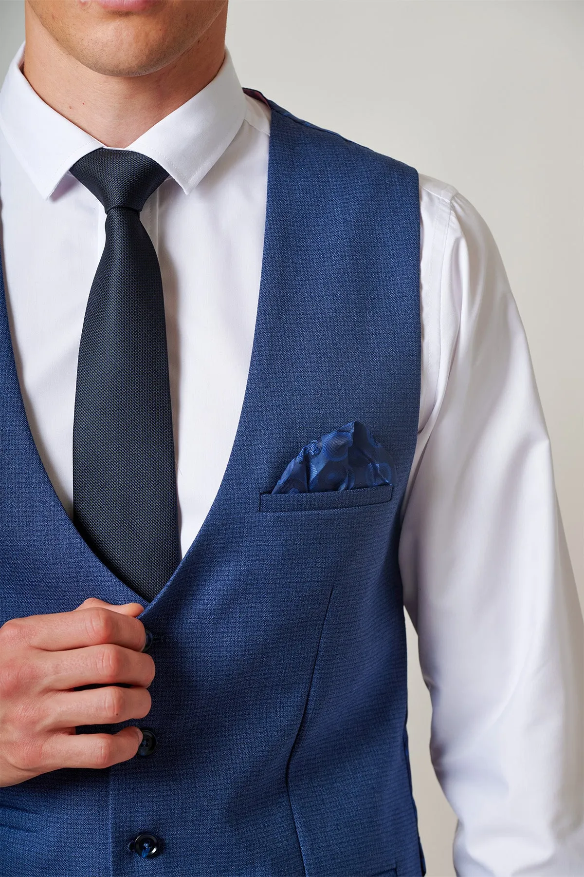 ASHLEY - Navy Blue Waistcoat sold by Marc Darcy product image thumbnail 5