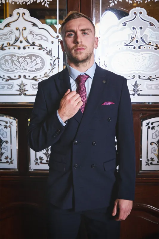 The WHU Collection - BROMLEY Navy Double Breasted Suit As Worn By Jarrod Bowen sold by Marc Darcy