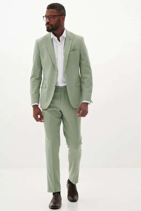 FINLEY - Moss Green Two Piece Suit made by Marc Darcy