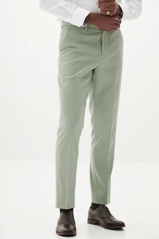 FINLEY - Moss Green Tailored Trousers sold by Marc Darcy