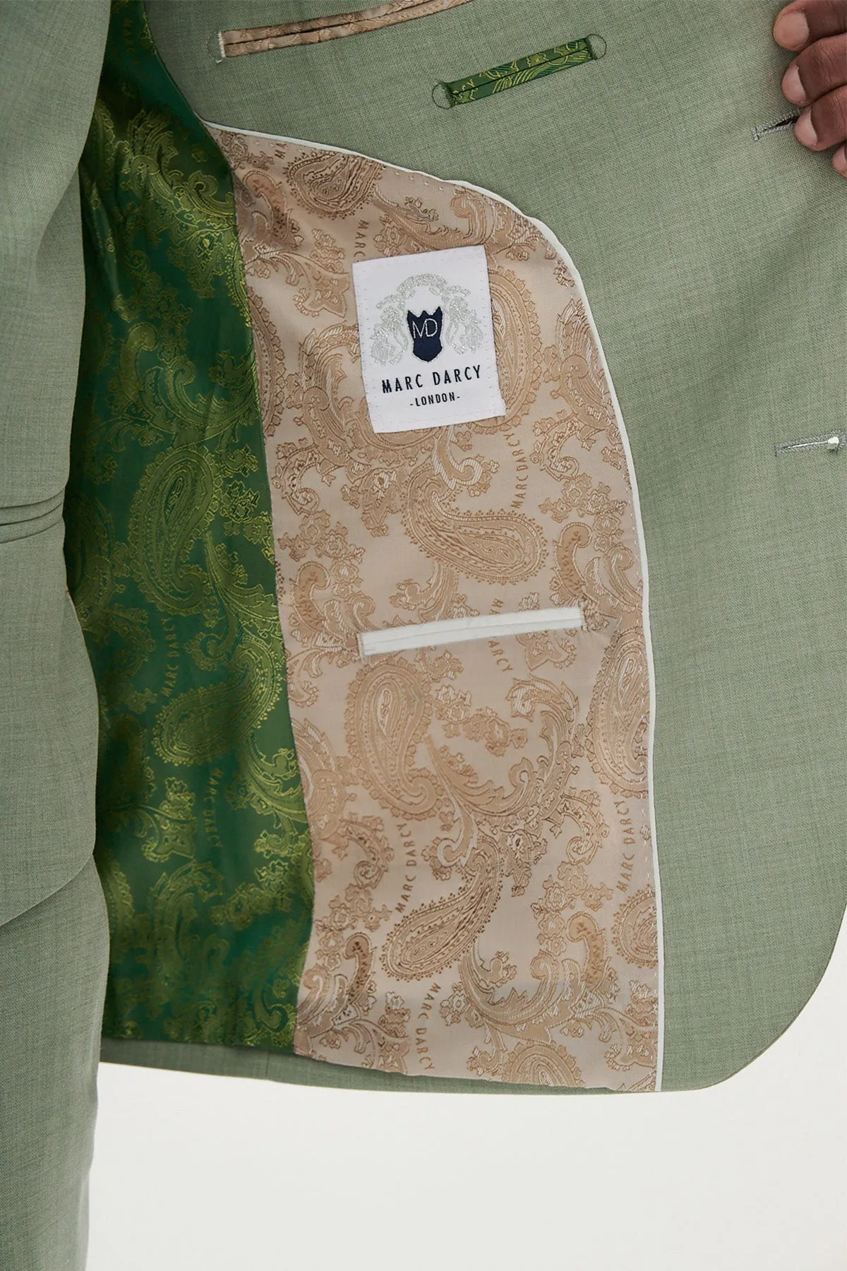 FINLEY - Moss Green Tailored Blazer sold by Marc Darcy product image thumbnail 4