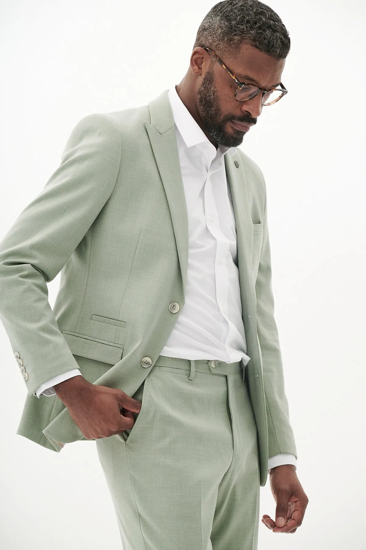 FINLEY - Moss Green Tailored Blazer sold by Marc Darcy