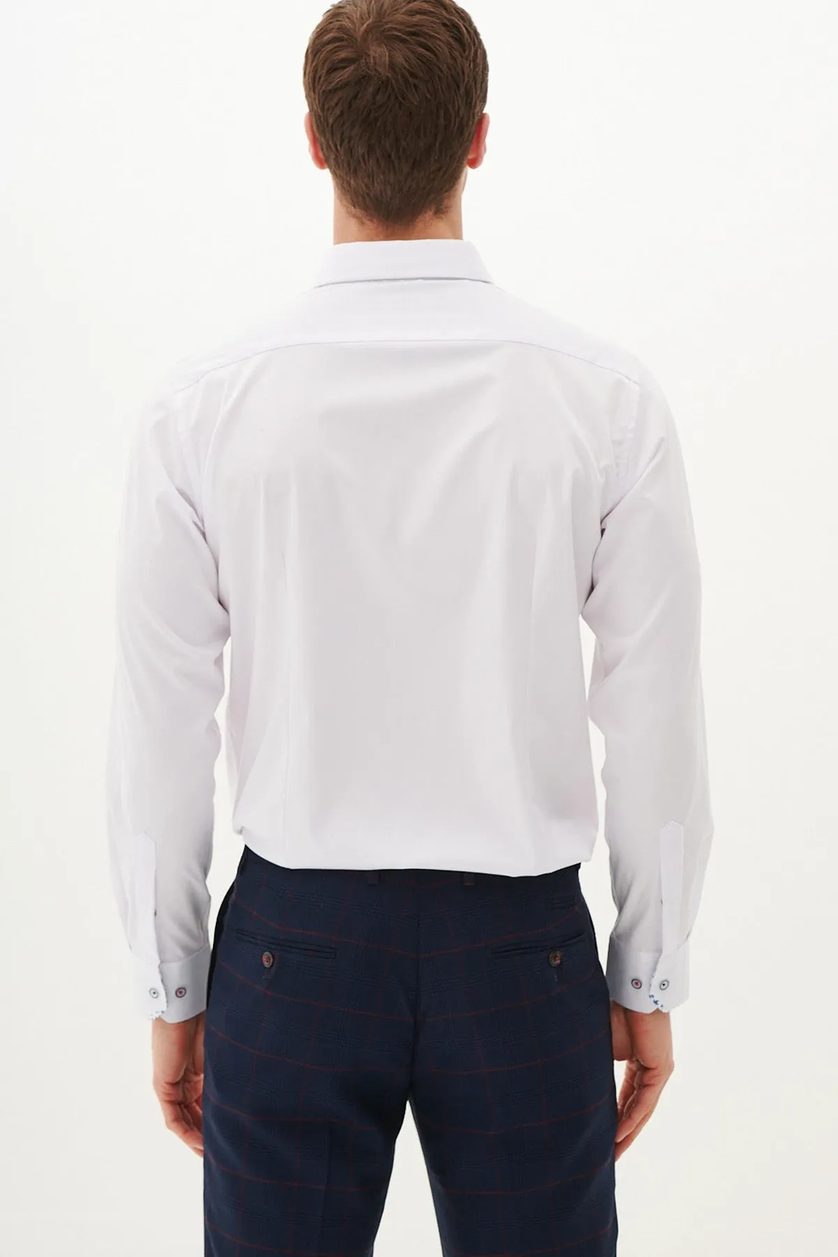 LUKE - White Long Sleeve Shirt sold by Marc Darcy product image thumbnail 3