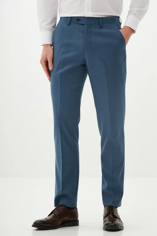 FINLEY - Teal Blue Tailored Trousers sold by Marc Darcy