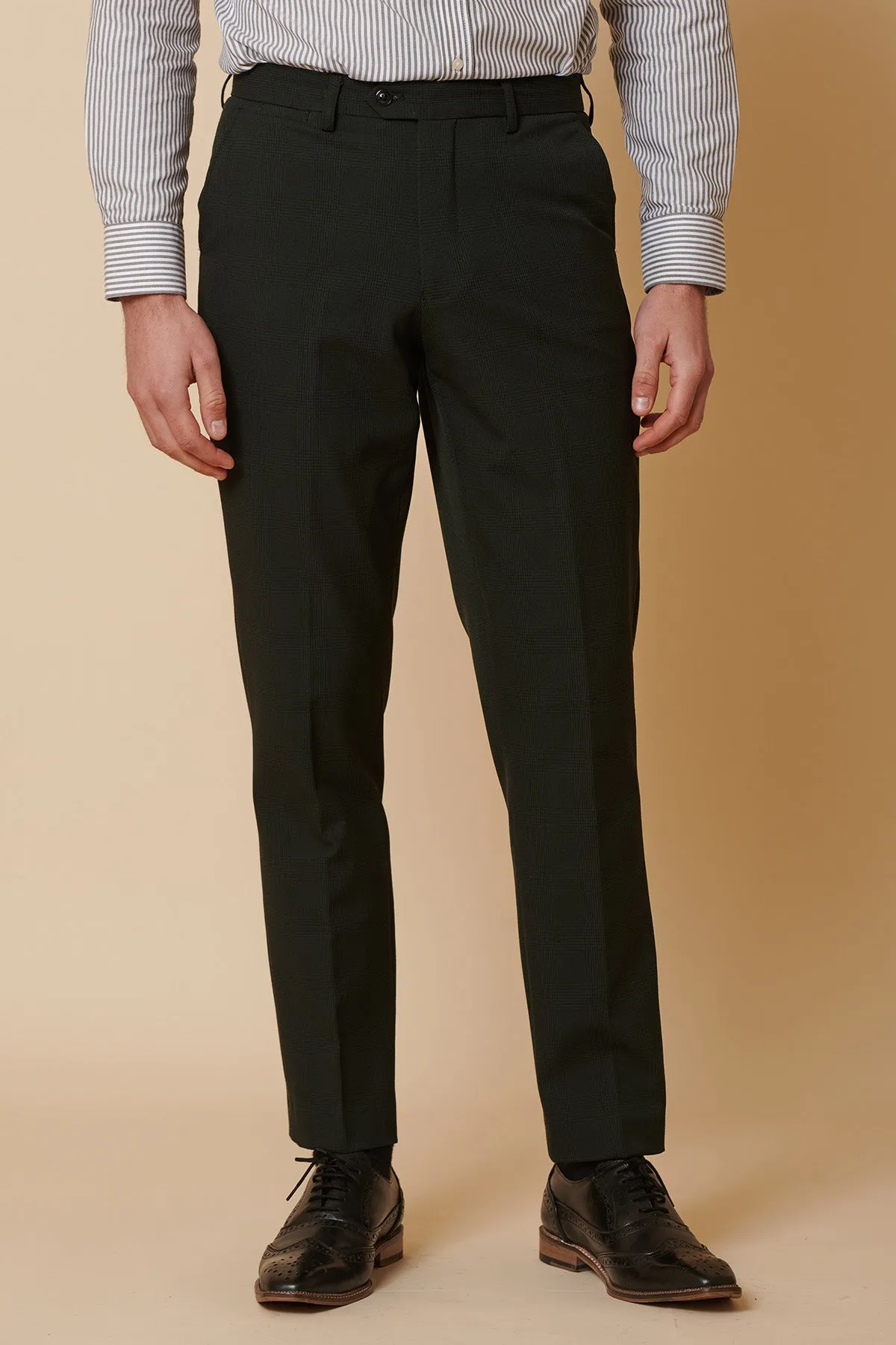 Manchester City Defender Manuel Akanji In BROMLEY Olive Double Breasted Suit sold by Marc Darcy product image thumbnail 5