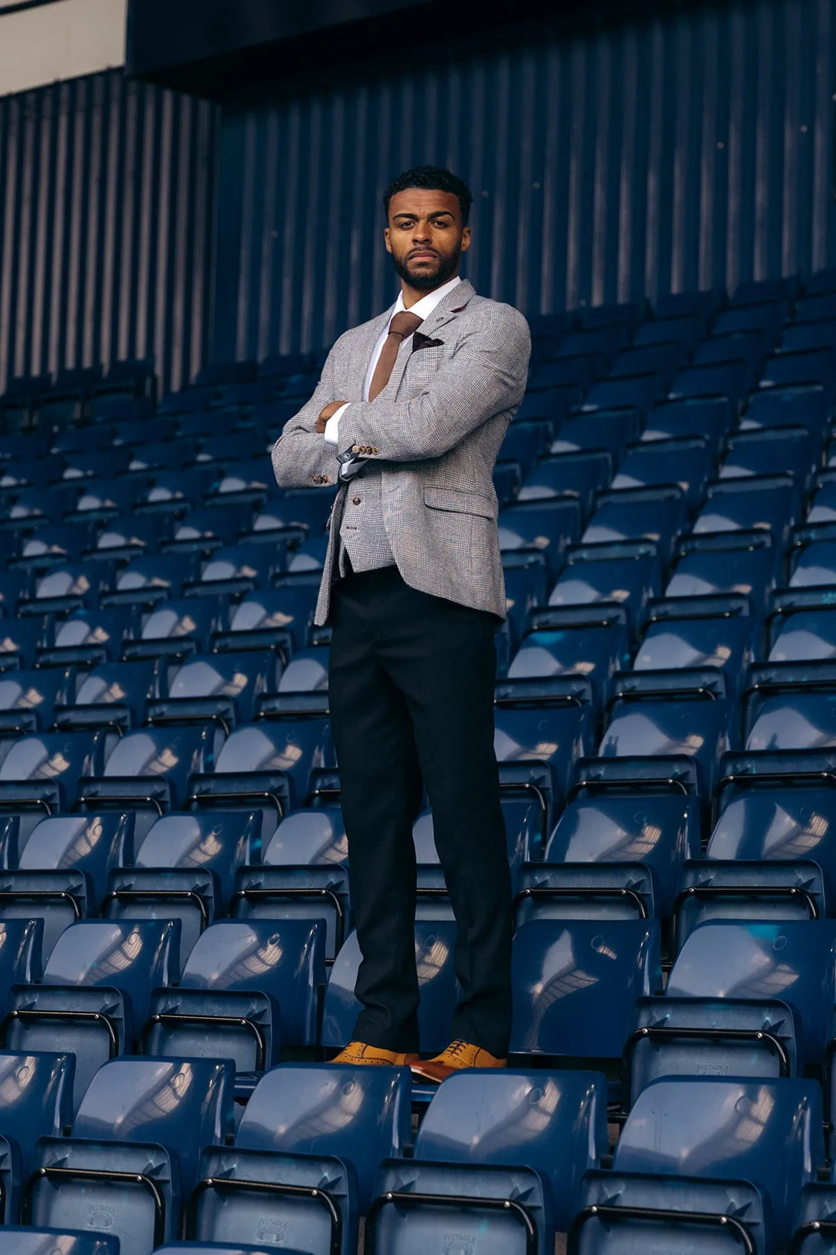 The West Bromwich Albion F.C. Collection | KRIS Silver Grey Blazer & Max Black Trousers As Seen On Darnell Furlong sold by Marc Darcy
