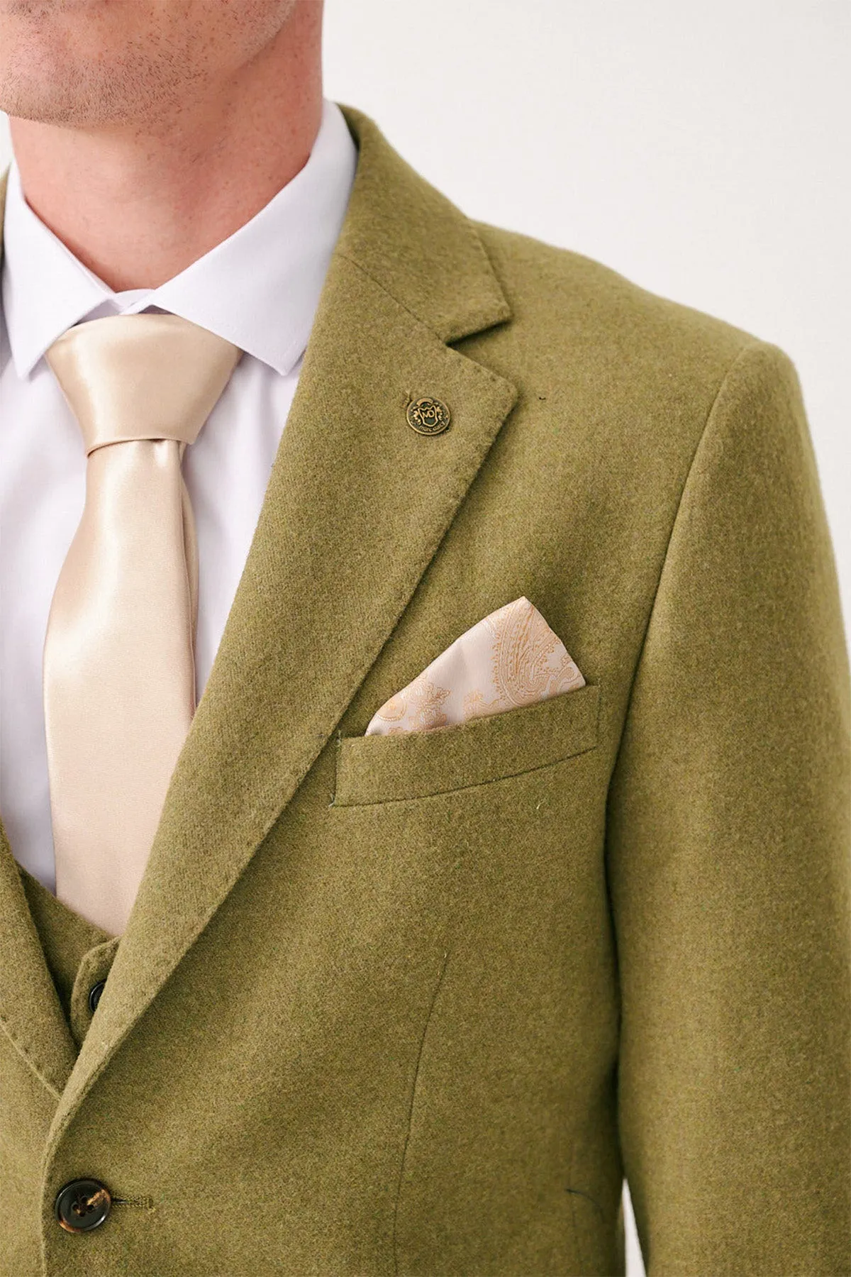ARCHIE - Moss Tweed Three Piece Suit sold by Marc Darcy product image thumbnail 2