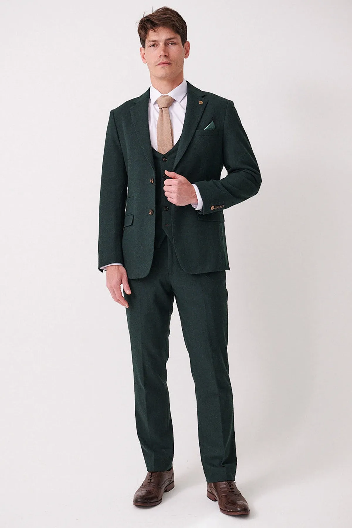 ARCHIE - Forest Tweed Three Piece Suit sold by Marc Darcy product image thumbnail 2