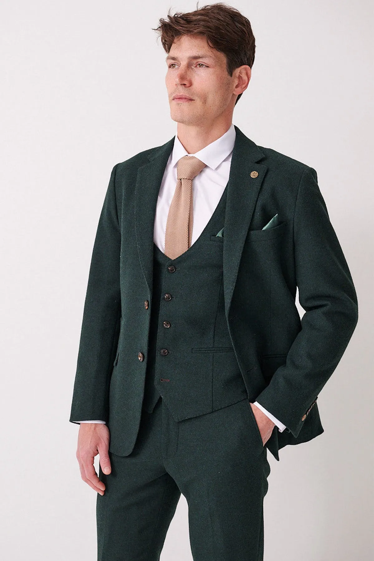 ARCHIE - Forest Tweed Three Piece Suit sold by Marc Darcy product image thumbnail 3