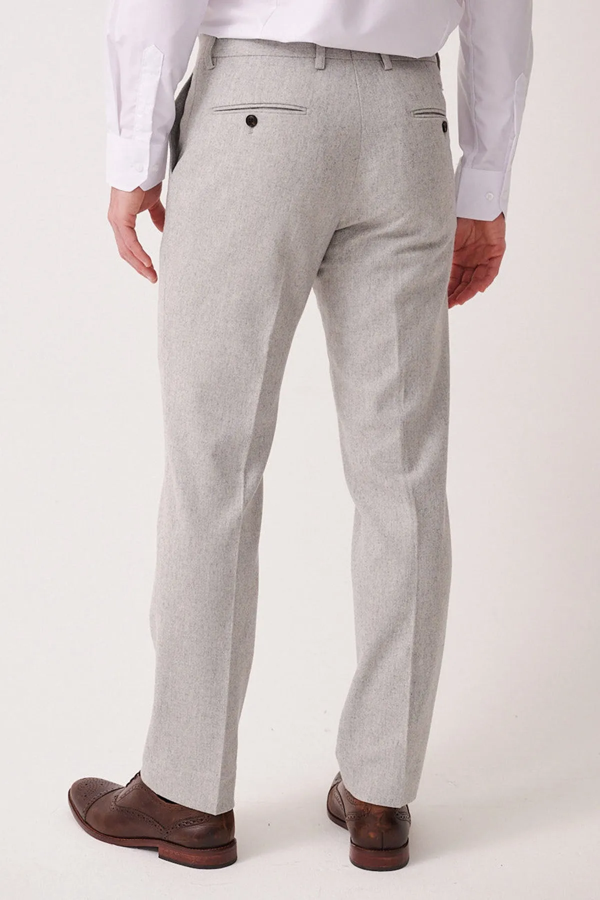 ARCHIE - Silver Tweed Trousers sold by Marc Darcy product image thumbnail 2