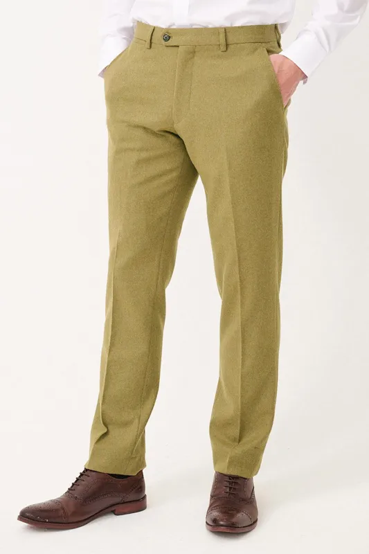 ARCHIE - Moss Tweed Trousers made by Marc Darcy