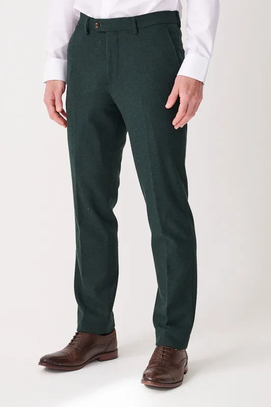 ARCHIE - Forest Tweed Trousers made by Marc Darcy