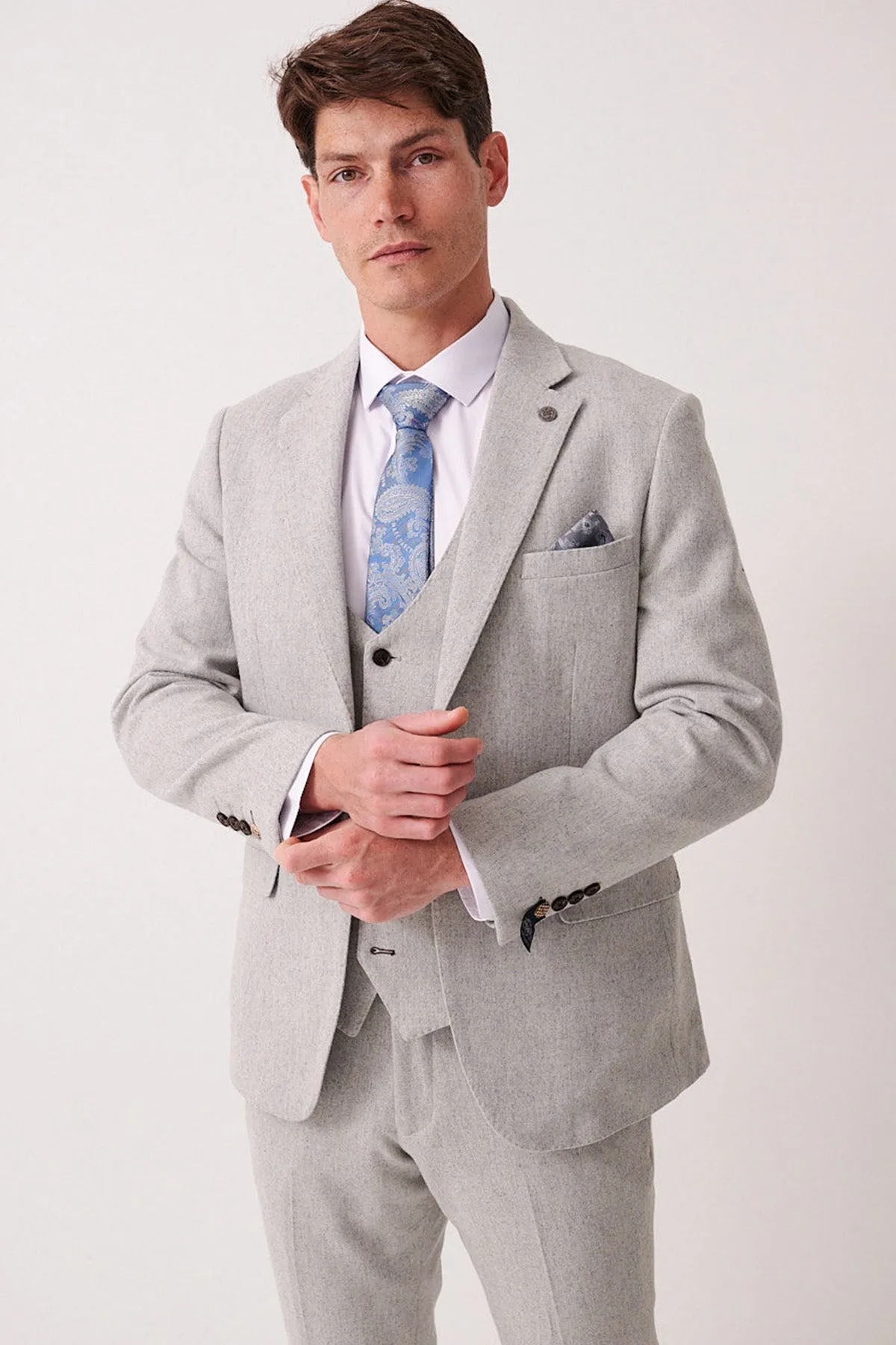 ARCHIE - Silver Tweed Blazer sold by Marc Darcy product image thumbnail 4