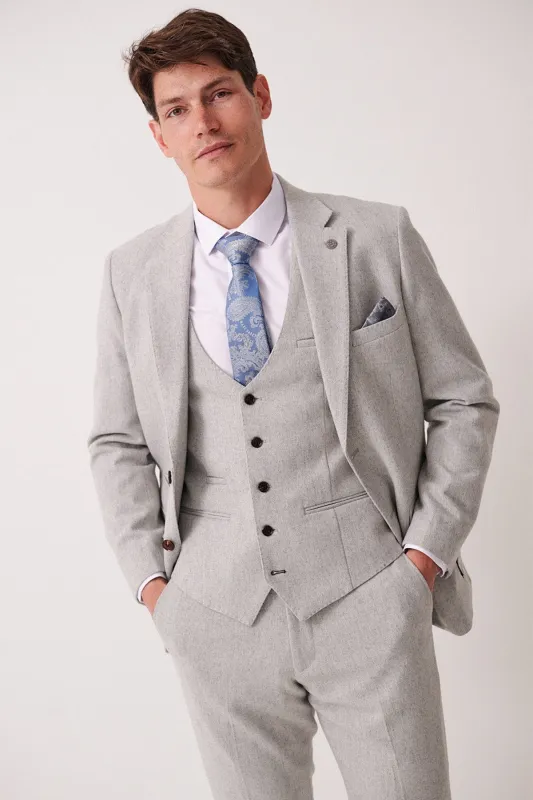 ARCHIE - Silver Tweed Blazer made by Marc Darcy