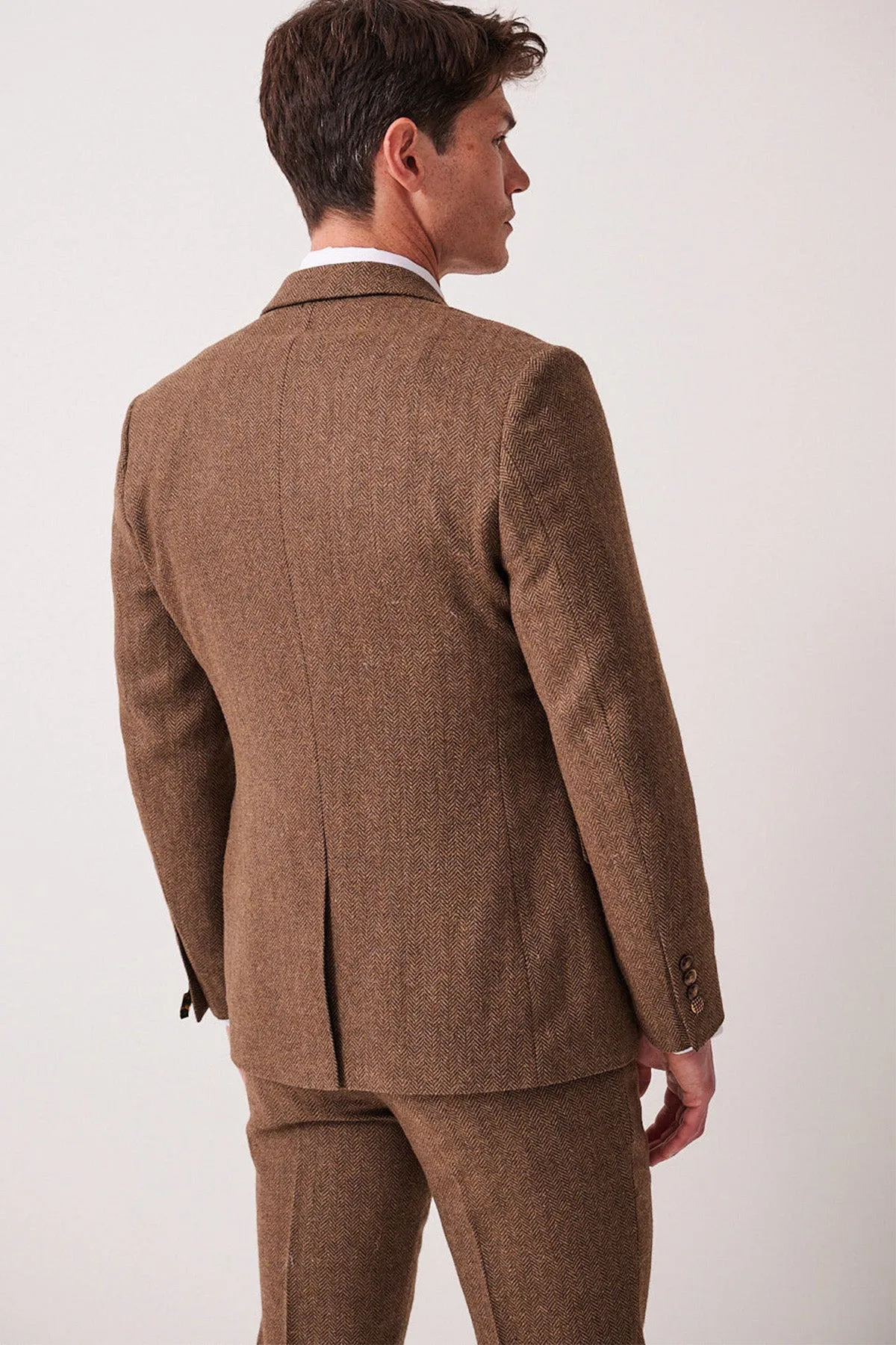 DEAN - Tan Tweed Blazer sold by Marc Darcy product image thumbnail 3