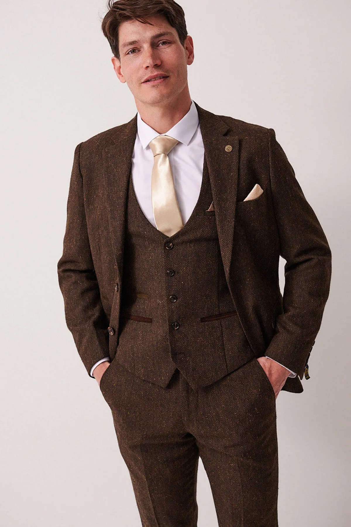 DEAN - Brown Tweed Blazer sold by Marc Darcy product image thumbnail 3