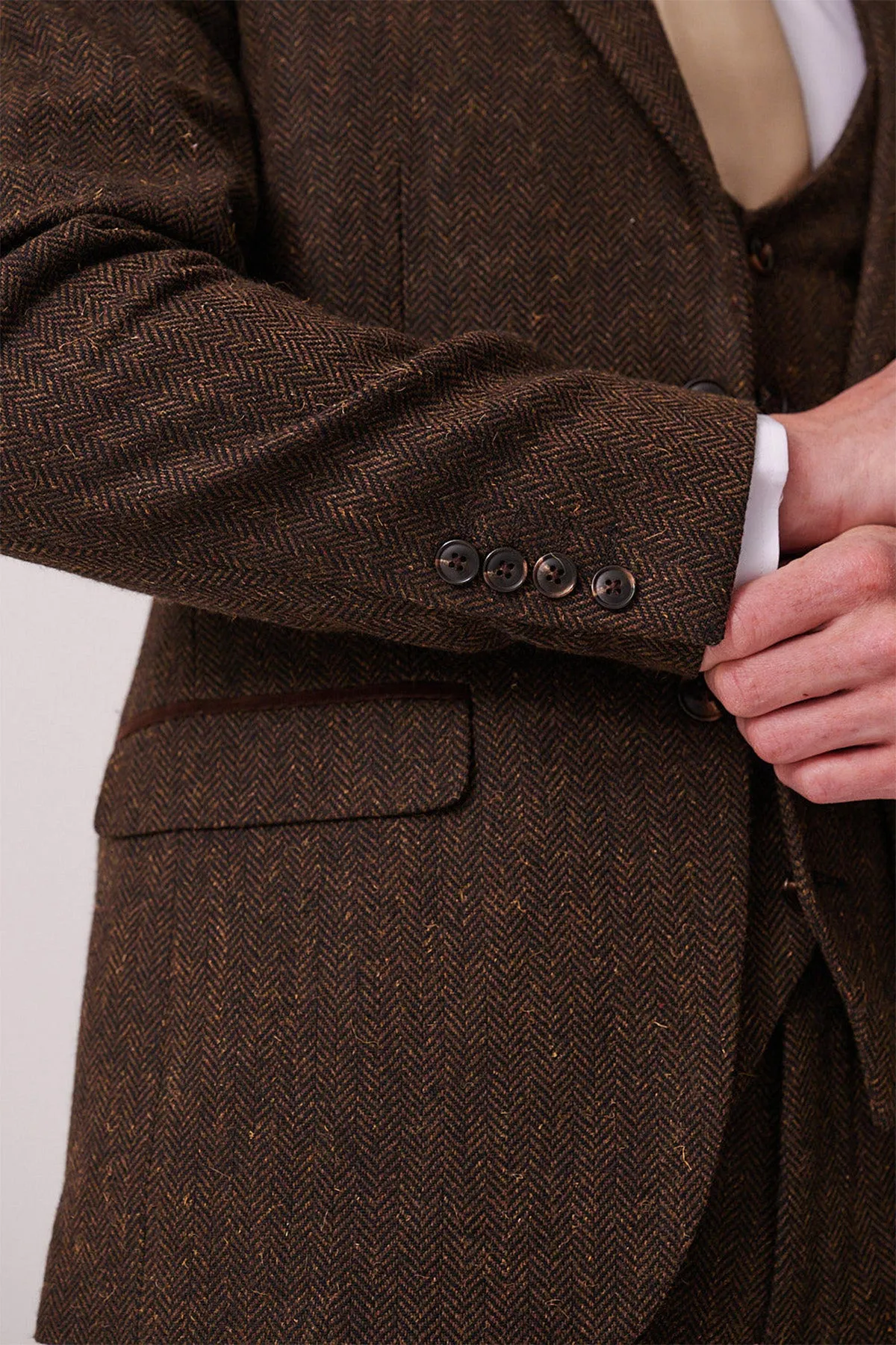 DEAN - Brown Tweed Blazer sold by Marc Darcy product image thumbnail 5