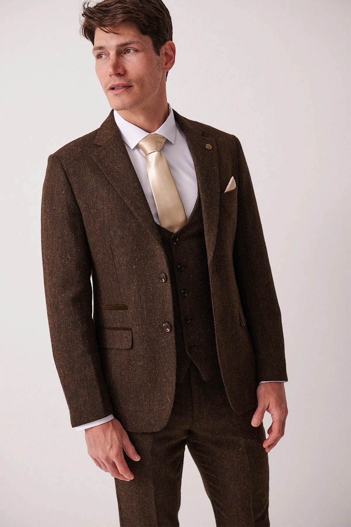 DEAN - Brown Tweed Blazer sold by Marc Darcy product image thumbnail 2
