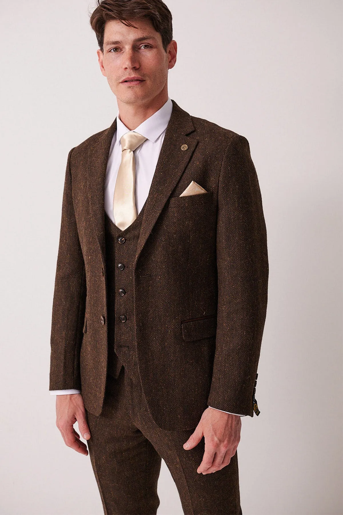 DEAN - Brown Tweed Blazer sold by Marc Darcy