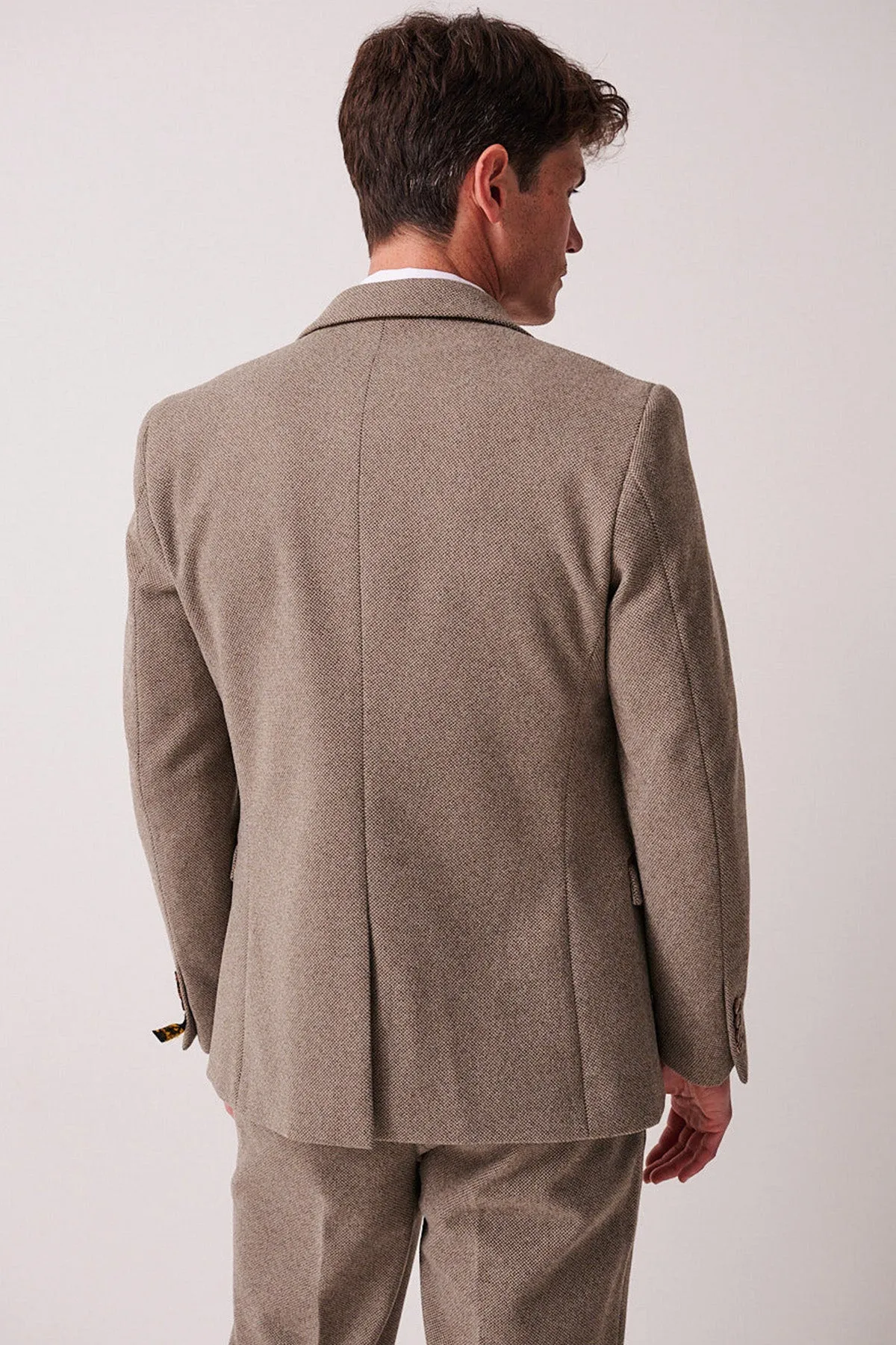 HAYDEN - Tan Crossweave Blazer sold by Marc Darcy product image thumbnail 3