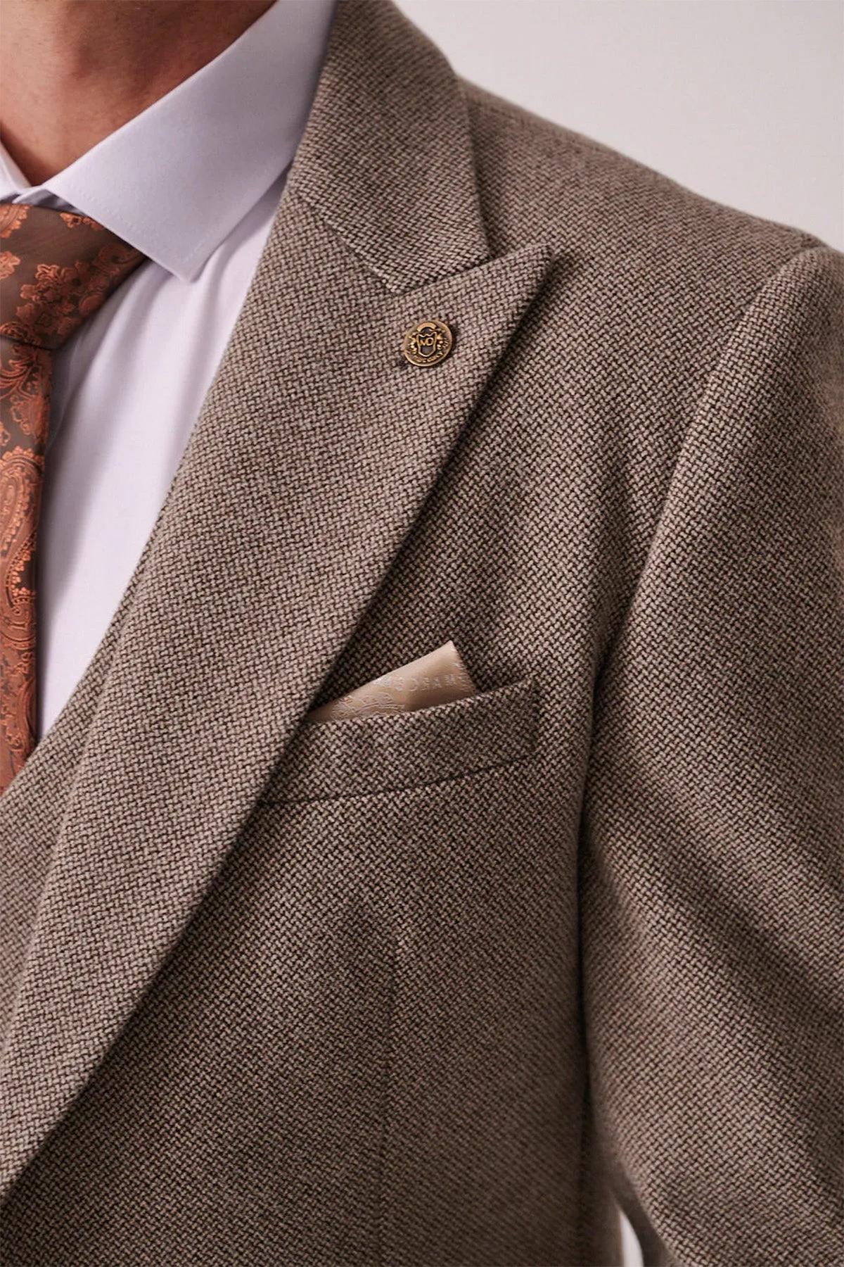 HAYDEN - Tan Crossweave Blazer sold by Marc Darcy product image thumbnail 5