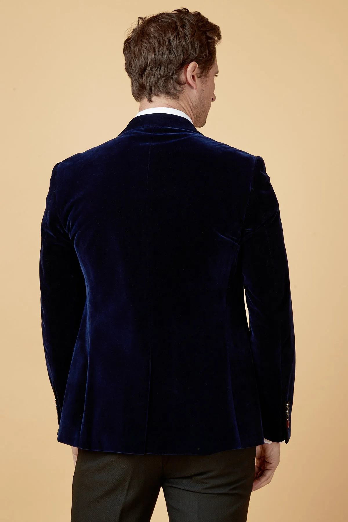 HUDSON - Navy Velvet Blazer sold by Marc Darcy product image thumbnail 5