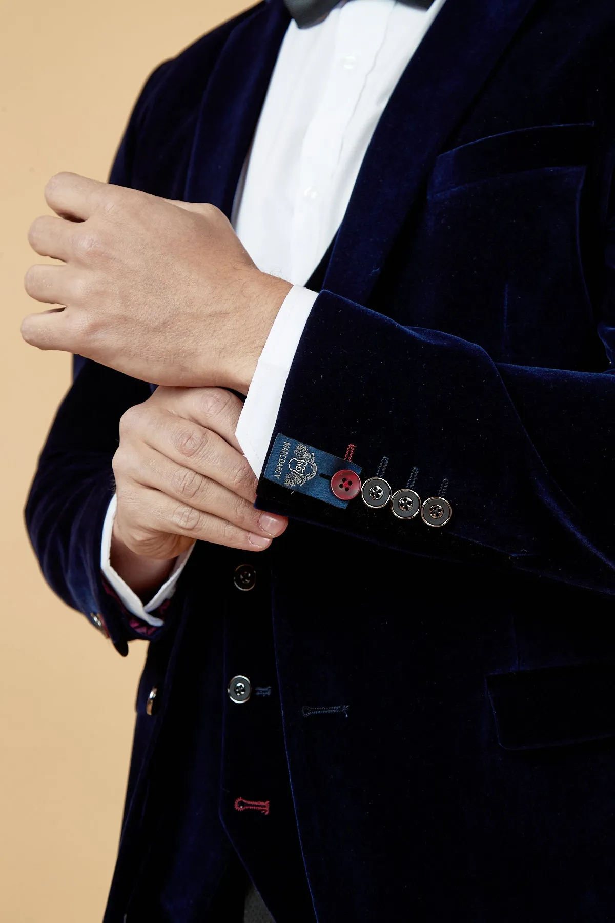 HUDSON - Navy Velvet Blazer sold by Marc Darcy product image thumbnail 4