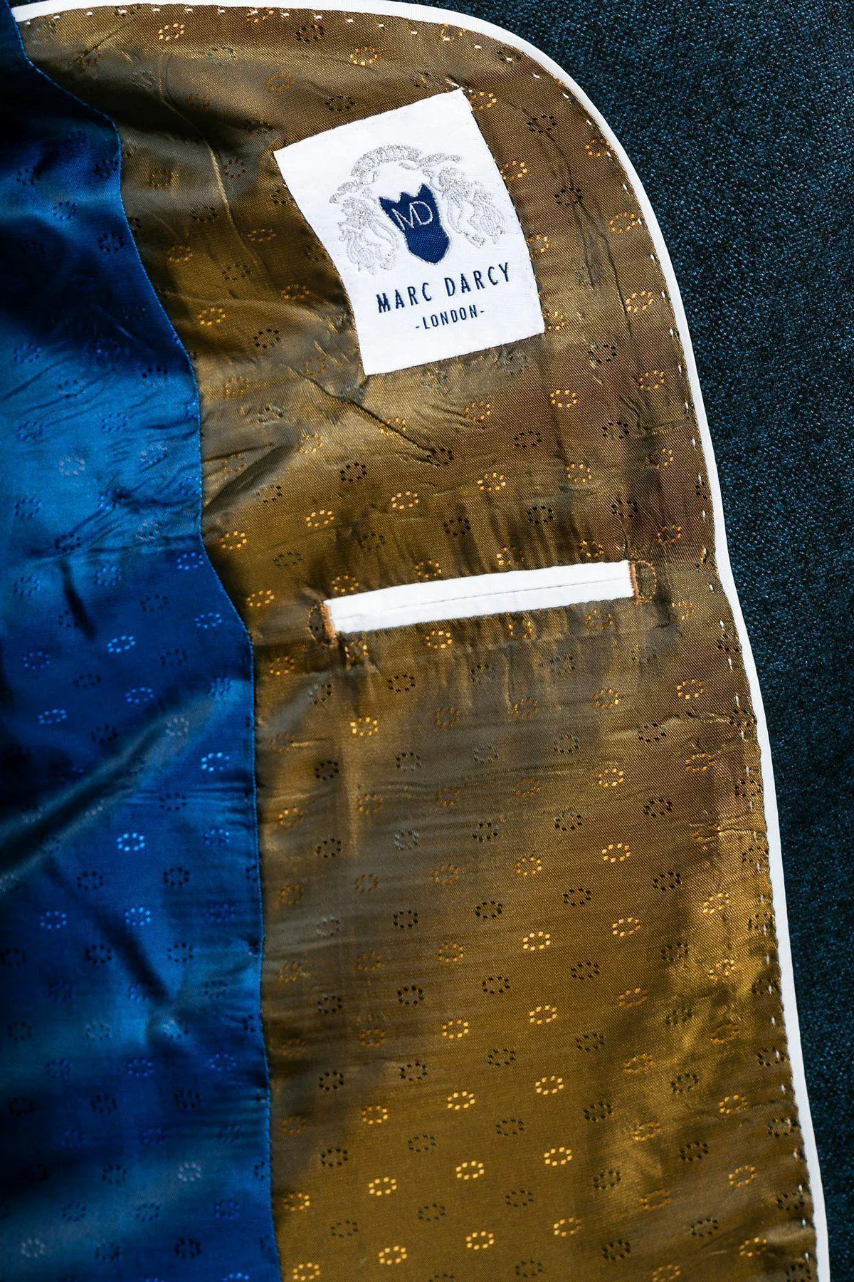 GLEN - Navy Tweed Blazer sold by Marc Darcy product image thumbnail 3