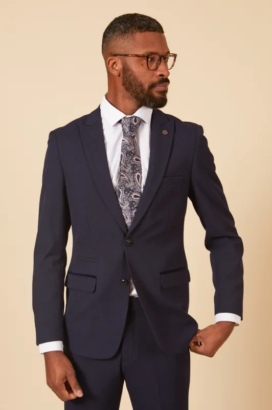 BROMLEY - Navy Check Blazer sold by Marc Darcy