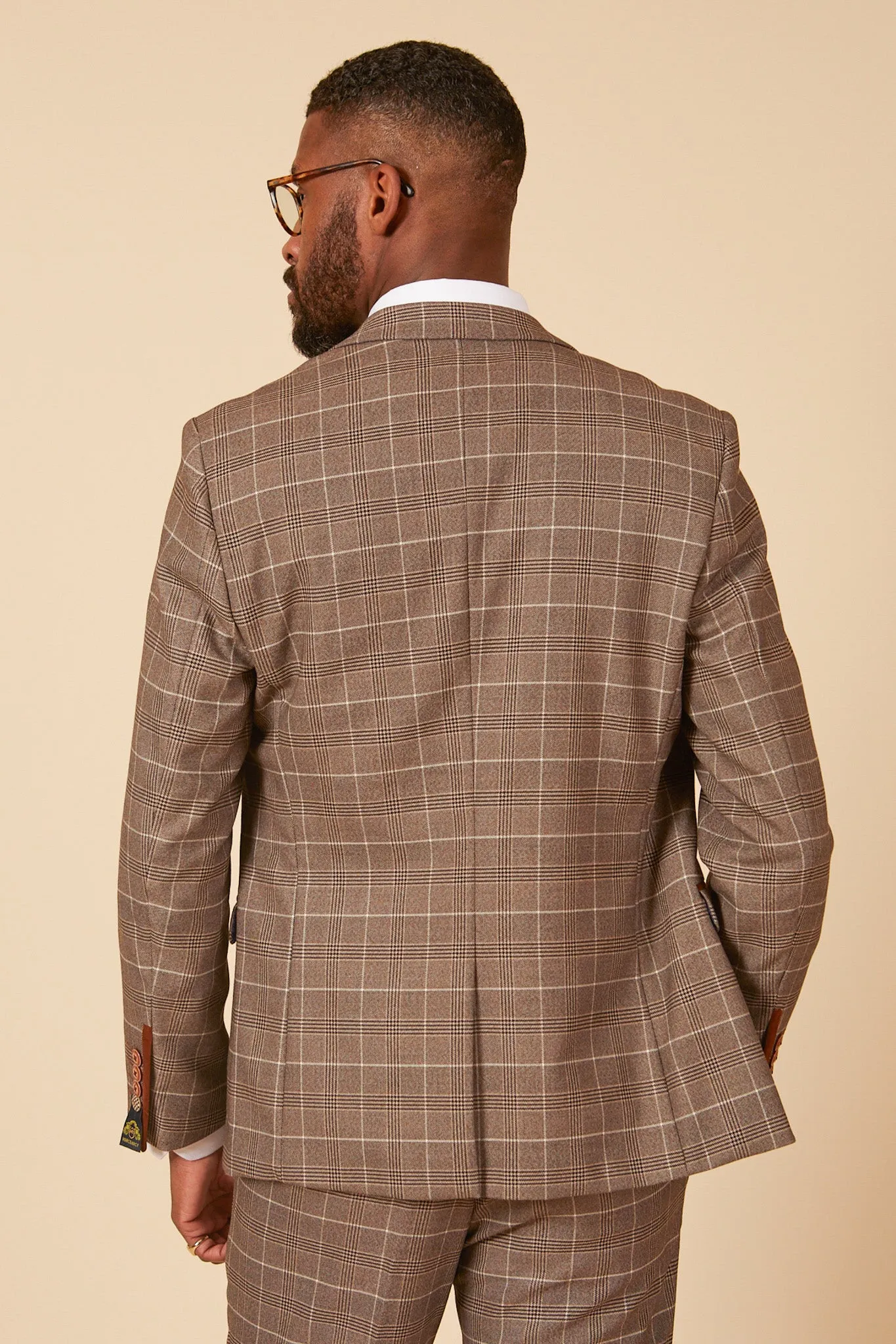 RAY - Tan Check Blazer sold by Marc Darcy product image thumbnail 2
