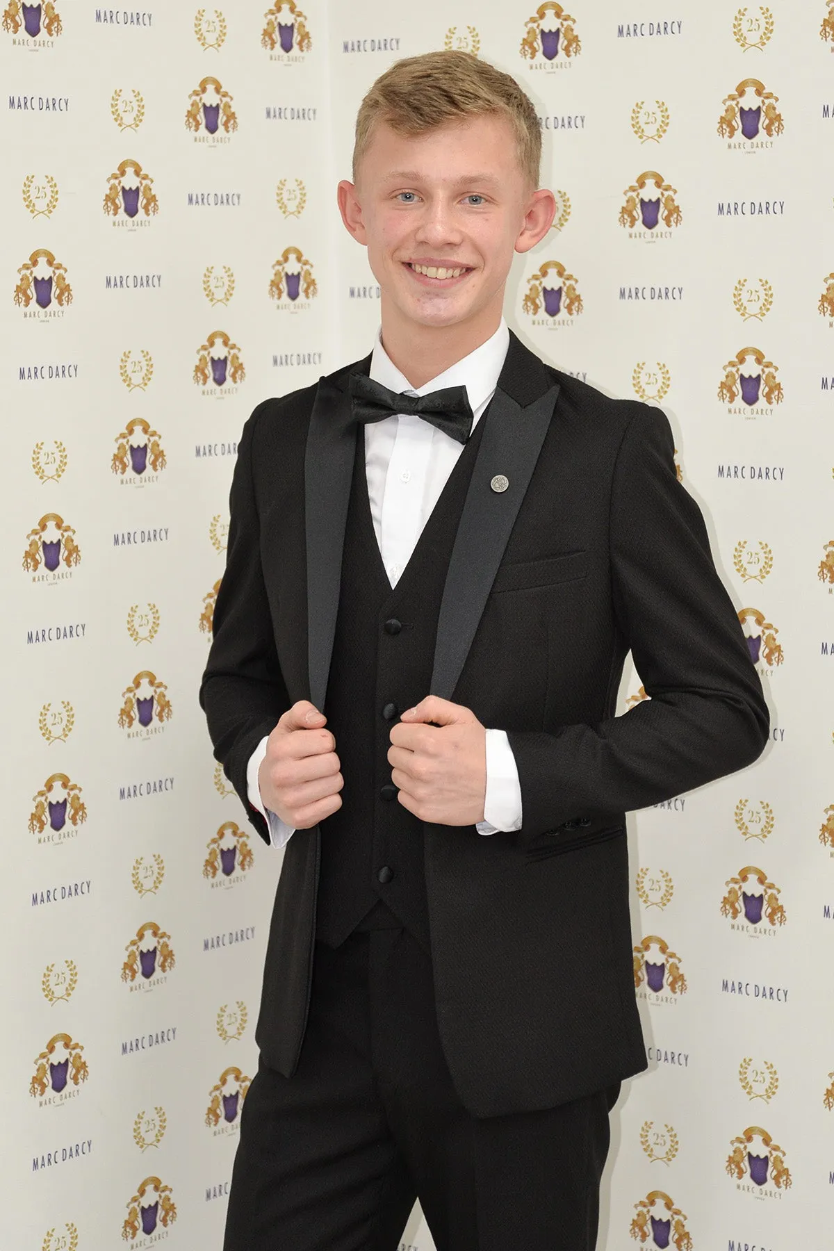 Coronation Street's Dylan Wilson (Liam McCheyne) in Dalton Black Tuxedo Suit sold by Marc Darcy product image thumbnail 2