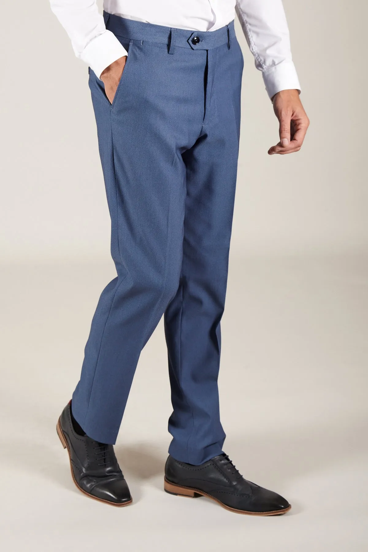 DANNY - Sky Tailored Trousers sold by Marc Darcy product image thumbnail 5