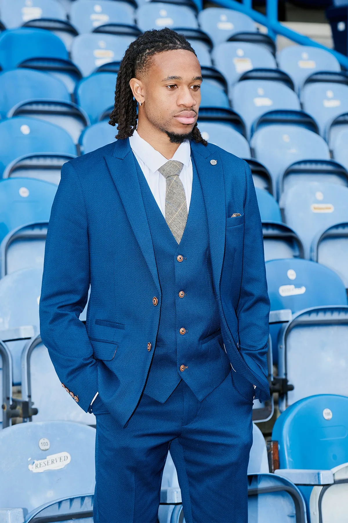 Huddersfield Town AFC | MAX Royal Blue Suit As Worn By David Kasumu sold by Marc Darcy