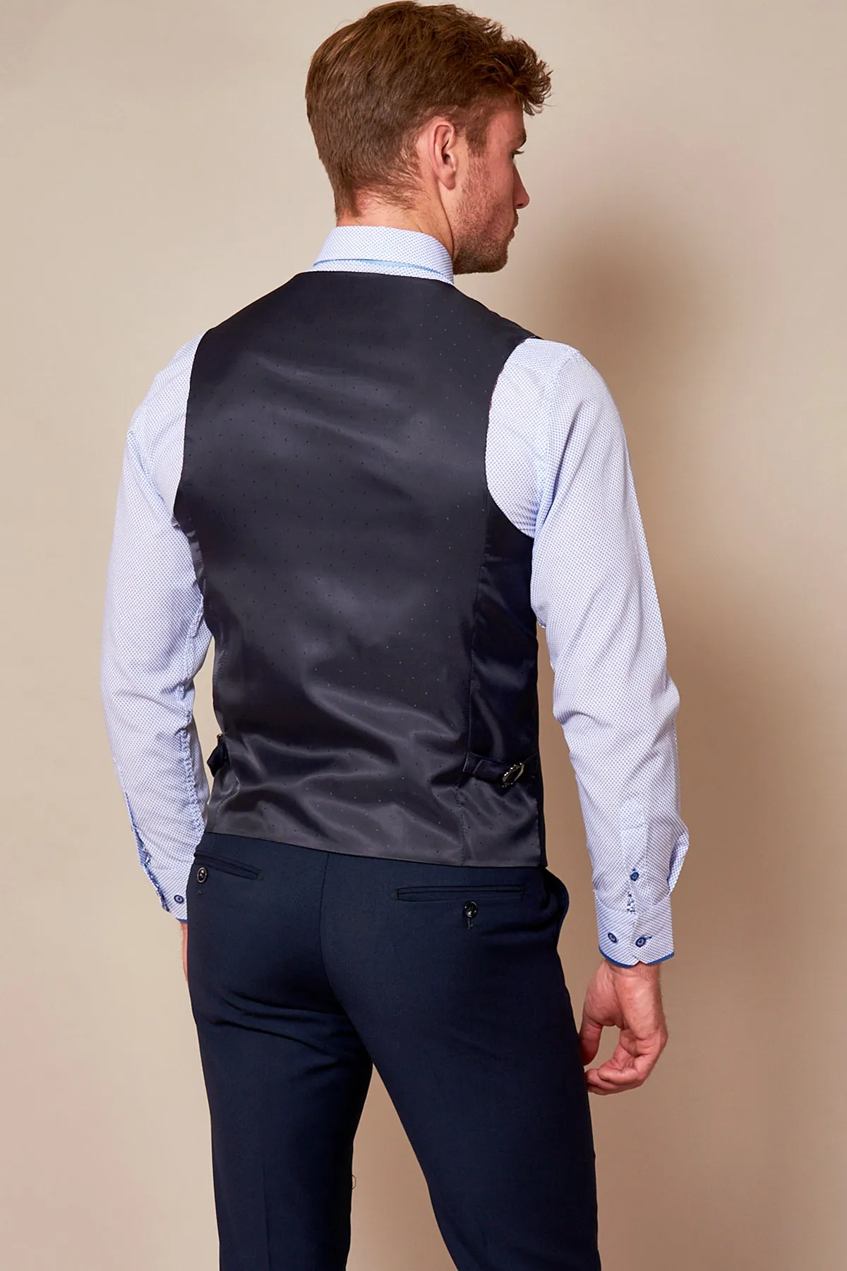 RAMBO - Navy Formal Dress Waistcoat sold by Marc Darcy product image thumbnail 2