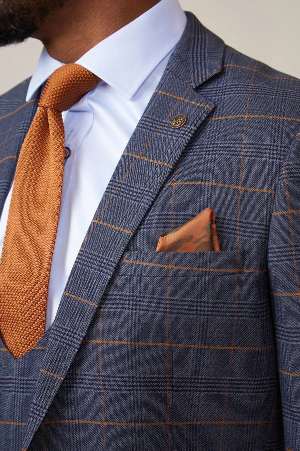 Coronation Street's Alan Halsall (Tyrone Dobbs) in Jenson Marine Check Suit sold by Marc Darcy product image thumbnail 5