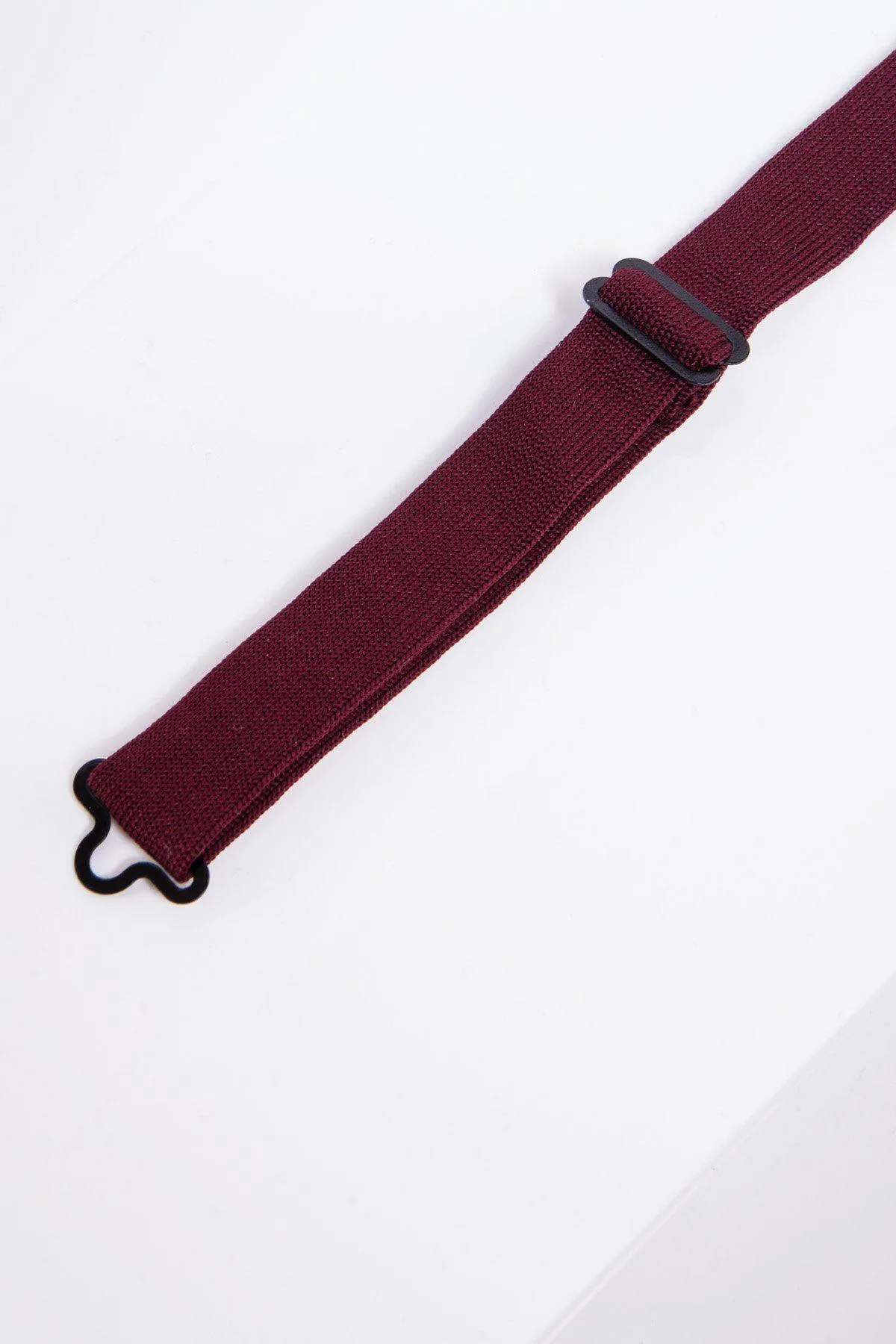 KB - Knitted Double Layer Bow Tie In Wine sold by Marc Darcy product image thumbnail 2