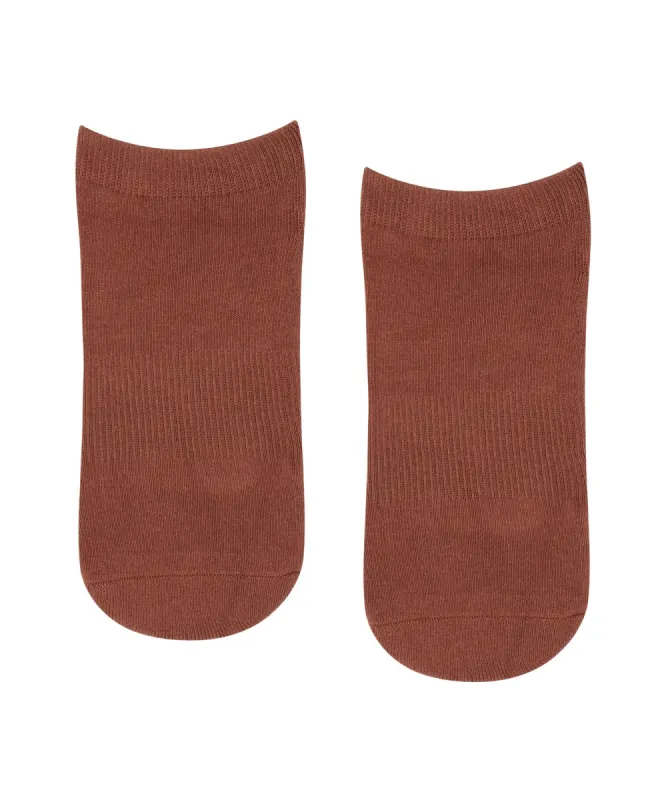 Classic Low Rise Grip Socks - Red Earth sold by MoveActive