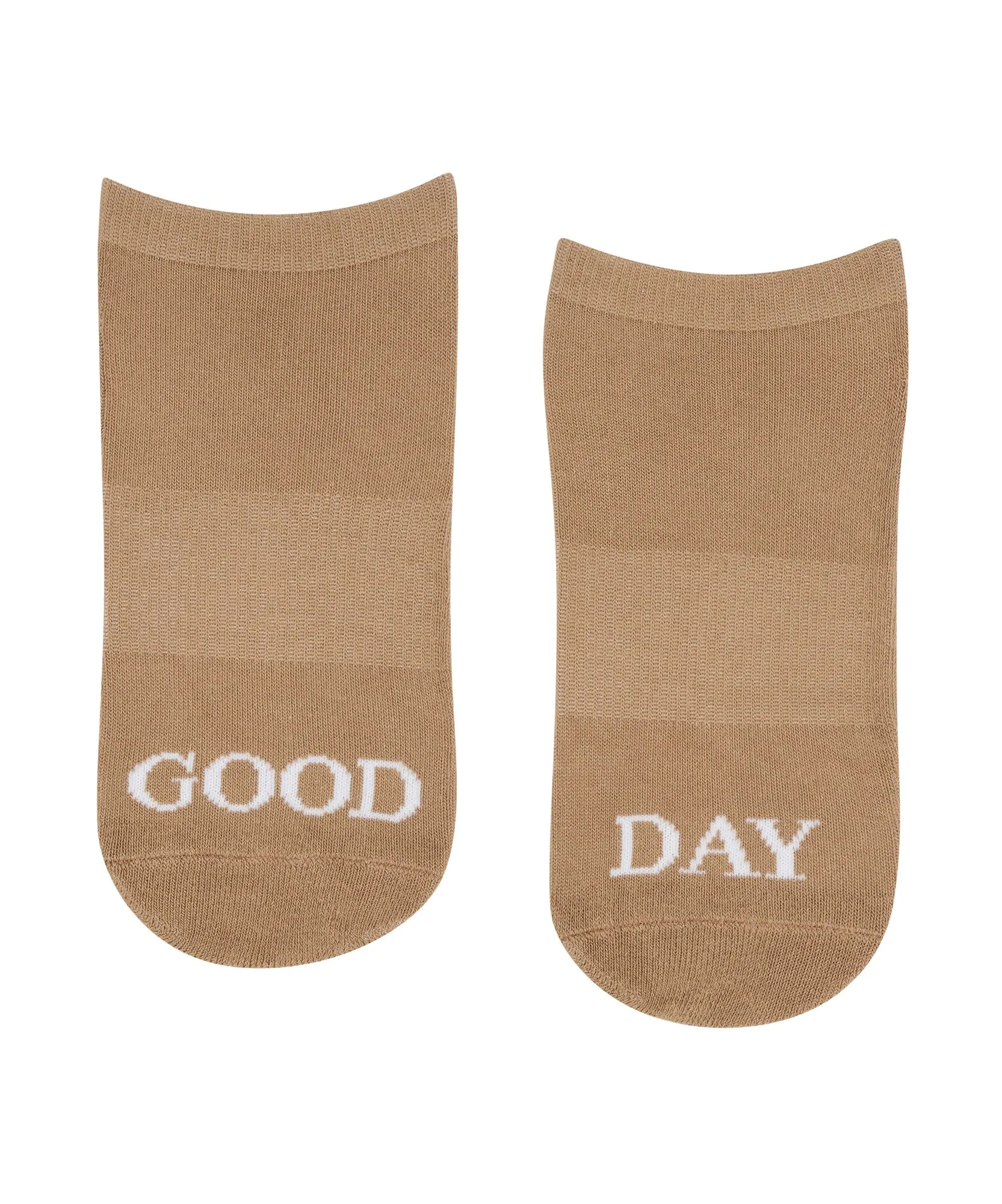 Classic Low Rise Grip Socks - Good Day Beige sold by MoveActive