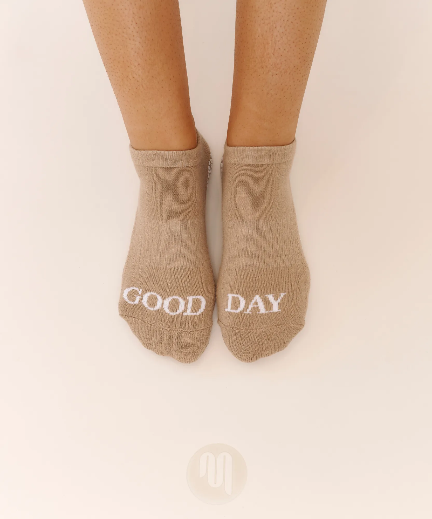 Classic Low Rise Grip Socks - Good Day Beige sold by MoveActive product image thumbnail 2