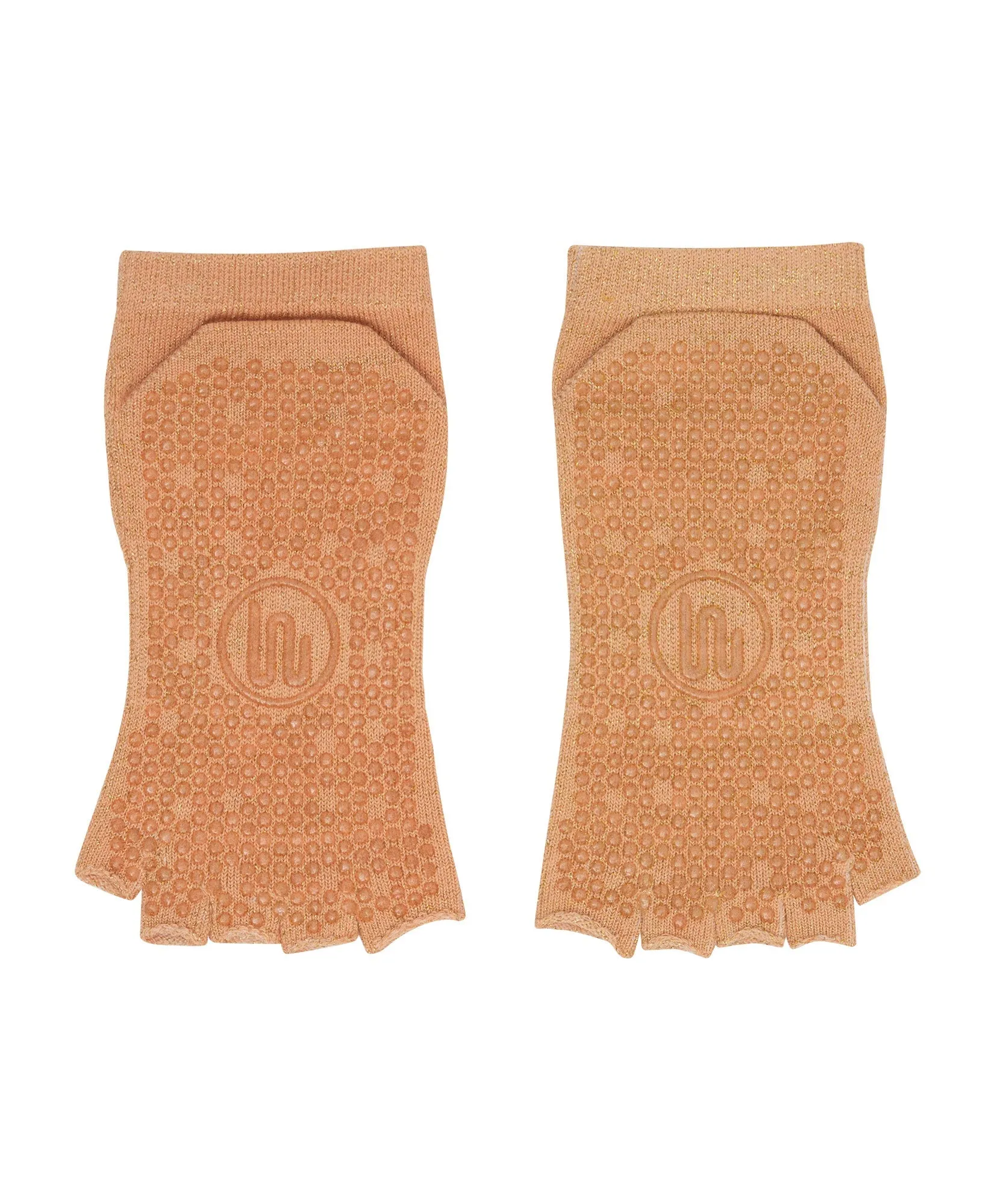 Toeless Non Slip Grip Socks - Glitter Peach sold by MoveActive product image thumbnail 3