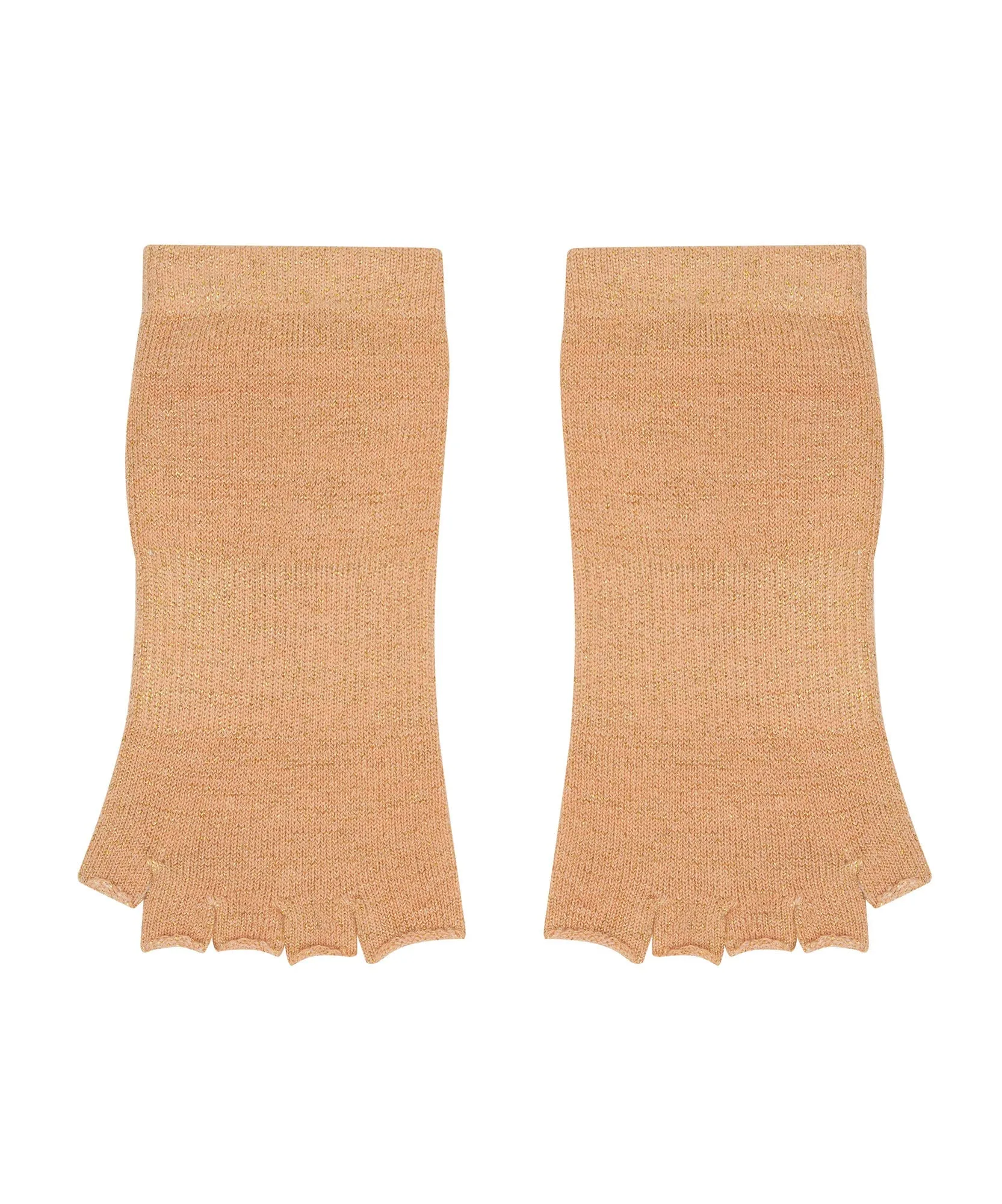 Toeless Non Slip Grip Socks - Glitter Peach sold by MoveActive