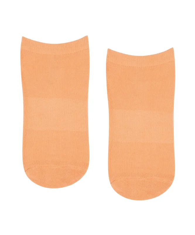Classic Low Rise Grip Socks - Peach sold by MoveActive