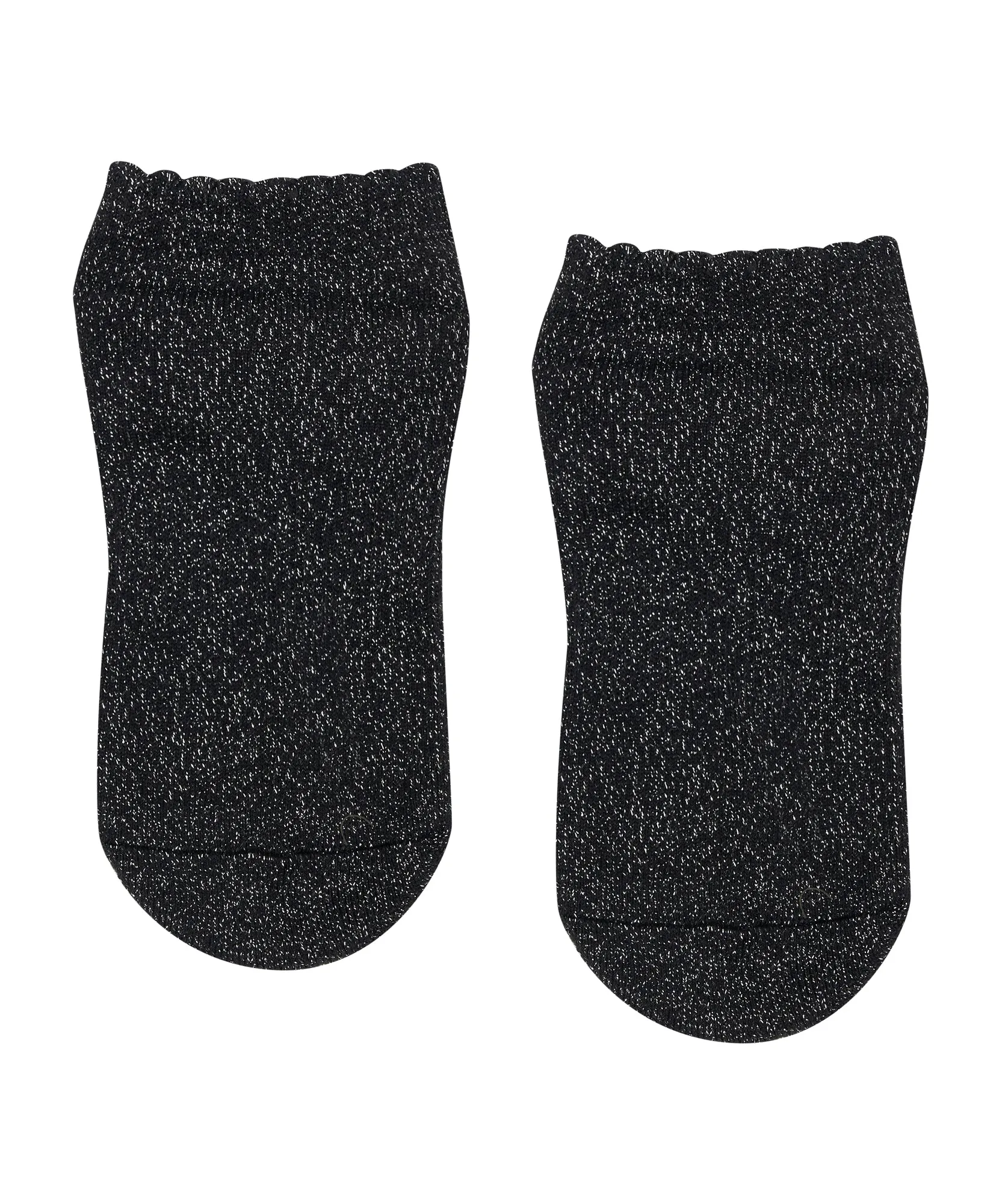 Classic Low Rise Grip Socks - Black Sparkle Frill sold by MoveActive